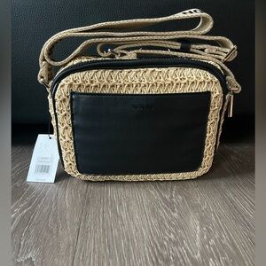 JASON WU Sylvia Straw Camera Crossbody Bag